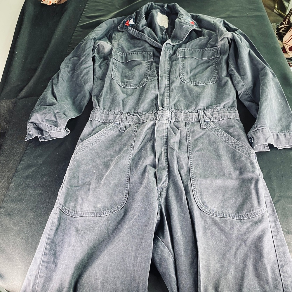 US Navy Propper Coveralls Flame Resistant Utility Blue 42L Military FR